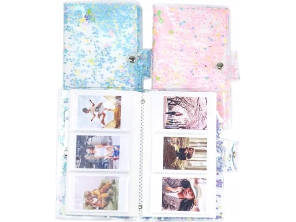 LoveInstant Etui Fodral För Fuji Fujifilm Instax Mini 11 + Album / Paljetter Blå