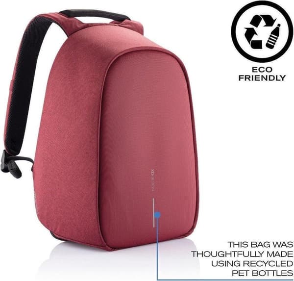 XD Design Bobby Hero Regular - Stöldskyddsryggsäck 18 liter - Röd
