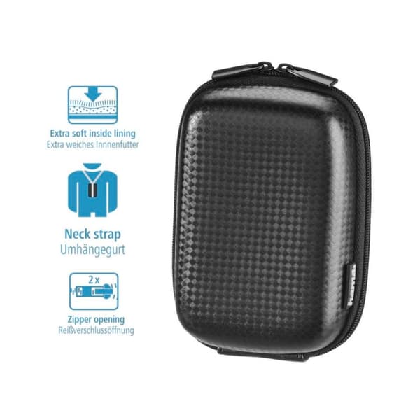 Hama Fototaske Hard Case Carbon Style 60L Sort