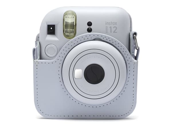 Fujifilm Instax - Eske for kamera - kunstlær - clay white - for Instax Mini 12