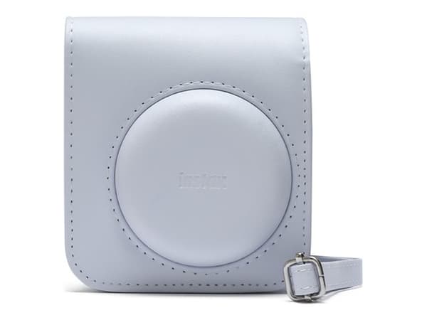 Fujifilm Instax - Eske for kamera - kunstlær - clay white - for Instax Mini 12