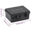 Miniatyrbillede 8 af 8: vidaXL transportabel flightcase 24x19x11 cm PP sort