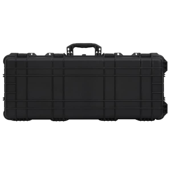 vidaXL flightcase med hjul 96x42x16 cm PP sort
