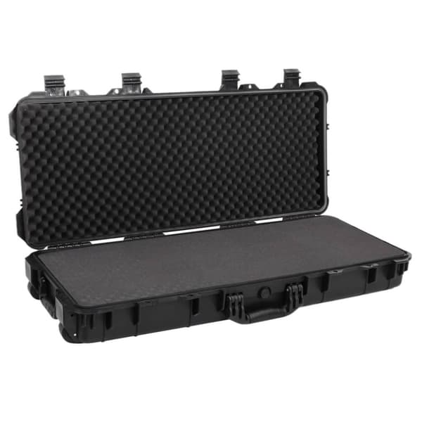 vidaXL flightcase med hjul 96x42x16 cm PP sort