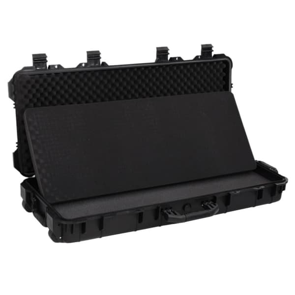 vidaXL flightcase med hjul 96x42x16 cm PP sort