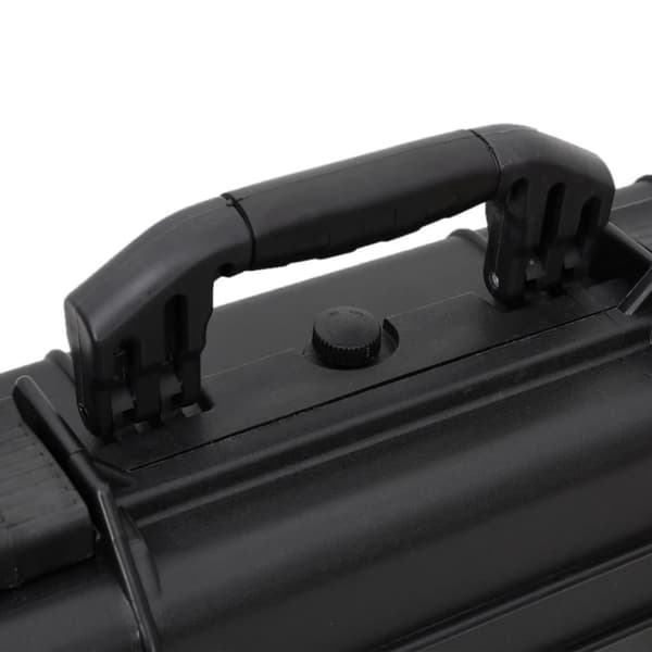 vidaXL flightcase med hjul 96x42x16 cm PP sort
