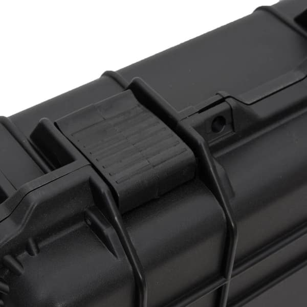 vidaXL flightcase med hjul 96x42x16 cm PP sort