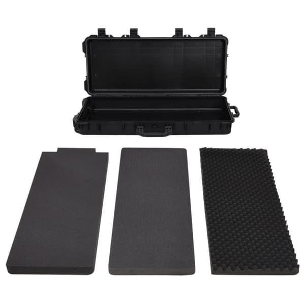 vidaXL flightcase med hjul 96x42x16 cm PP sort