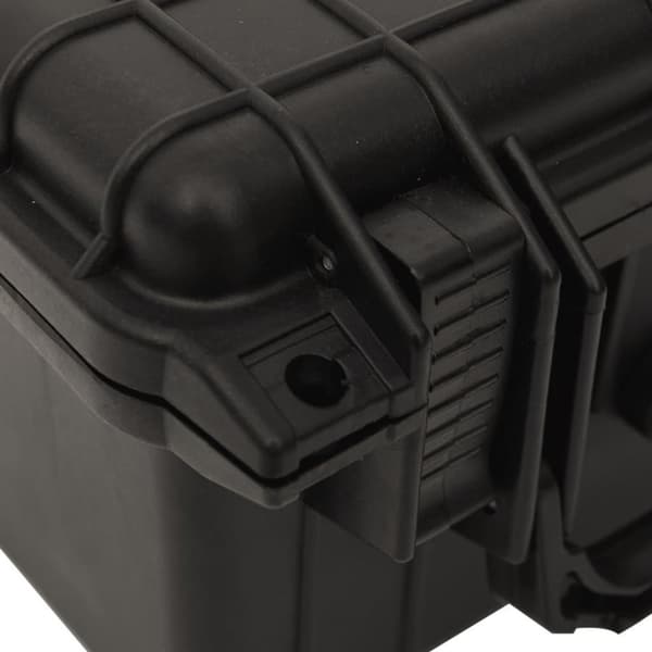 vidaXL transportabel flightcase 27x25x18 cm PP sort