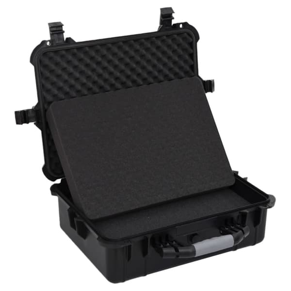 vidaXL transportabel flightcase 52x40x19 cm PP sort