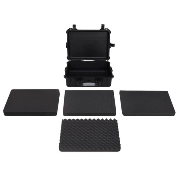 vidaXL transportabel flightcase 52x40x19 cm PP sort