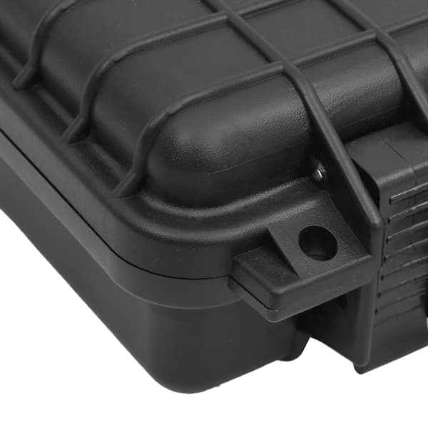 vidaXL transportabel flightcase 30x22x10 cm PP sort