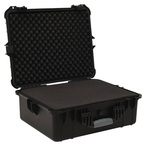 vidaXL transportabel flightcase 55x43x21 cm PP sort