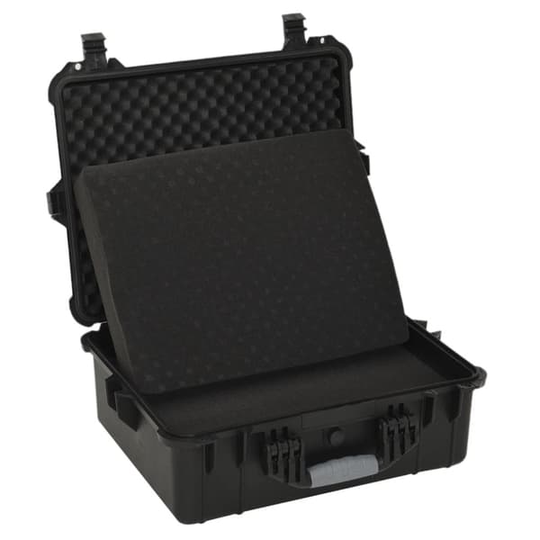 vidaXL transportabel flightcase 55x43x21 cm PP sort