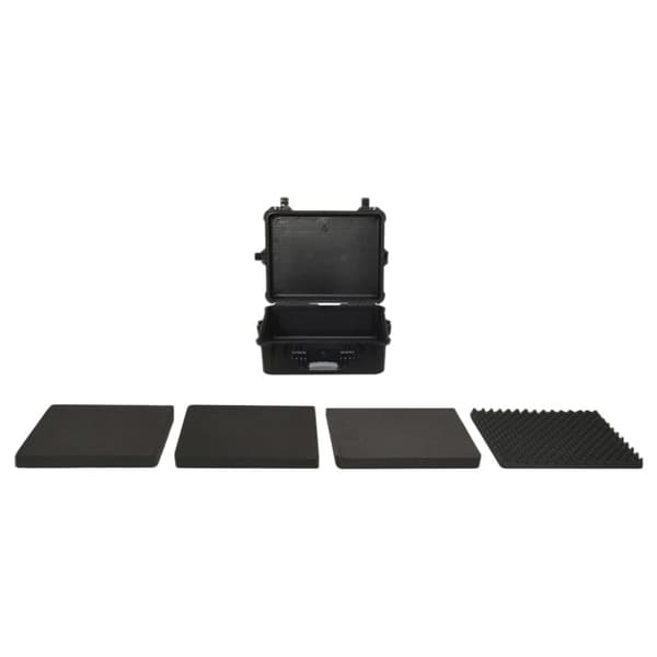 vidaXL transportabel flightcase 55x43x21 cm PP sort