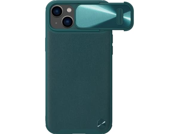 Nillkin Nillkin CamShield Leather S Case iPhone 14 fodral med kameraskydd grön