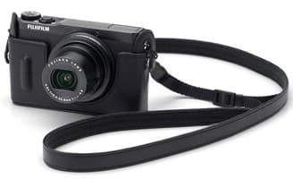 Fujifilm BLC-XQ1 - Beskyttende deksel for kamera - ekte skinn - svart - for X Series XQ1, XQ2, X-T1