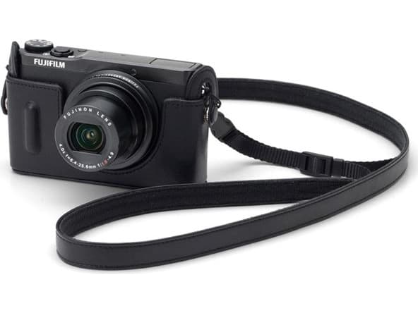 Fujifilm BLC-XQ1 - Beskyttende deksel for kamera - ekte skinn - svart - for X Series XQ1, XQ2, X-T1