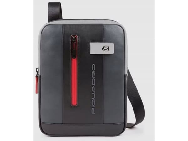 Piquadro Piquadro, Urban, Leather, iPad Sleeve, Crossbody Bag, Black/Grey, CA1816UB00, 21 x 27 x 6 cm, For Men For Men