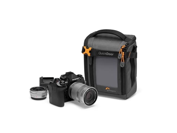 Lowepro GearUp Creator Box M II - Fodral för digitalkamera med objektiv - 600D polyester, 70D triple-ripstop nylon - grå