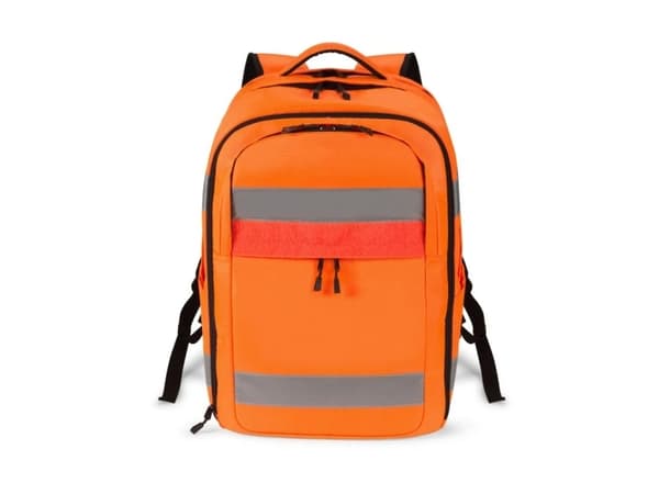 DICOTA Hi-Vis - Ryggsäck - 32-38 liter - termoplastisk polyuretan (TPU), 600D RPET - orange