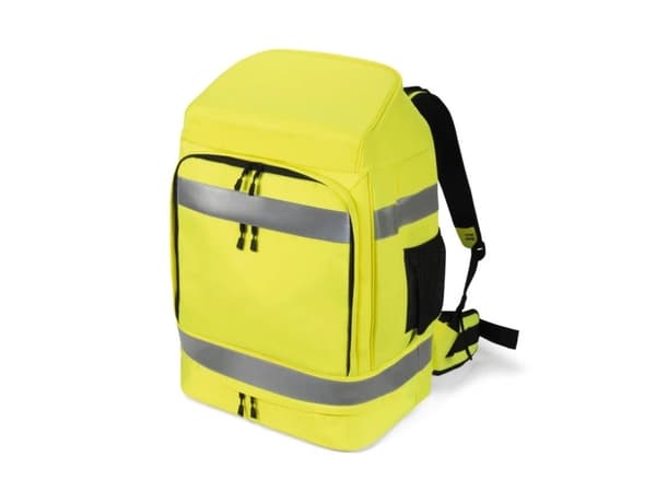 DICOTA Hi-Vis - Ryggsekk - 65 liter - 600D RPET, termoplast-polyuretan (TPU) - gul