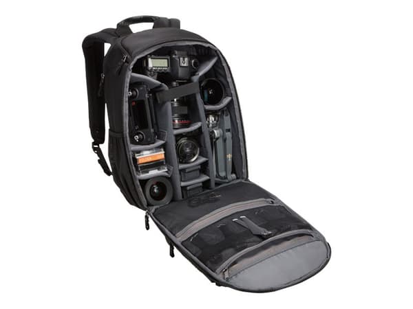 Case Logic Bryker Large BRBP-106 - Ryggsekk for digitalbildekamera / linser / notebook / tripod / drone / tilbehør - 1680D-polyester - svart - 14" -