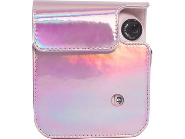 Pokrowiec LoveInstant Futerał Etui Pokrowiec Do Fujifilm Instax Mini 12 / Różowy Błysk