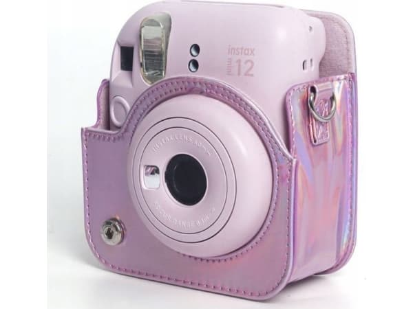 Pokrowiec LoveInstant Futerał Etui Pokrowiec Do Fujifilm Instax Mini 12 / Różowy Błysk