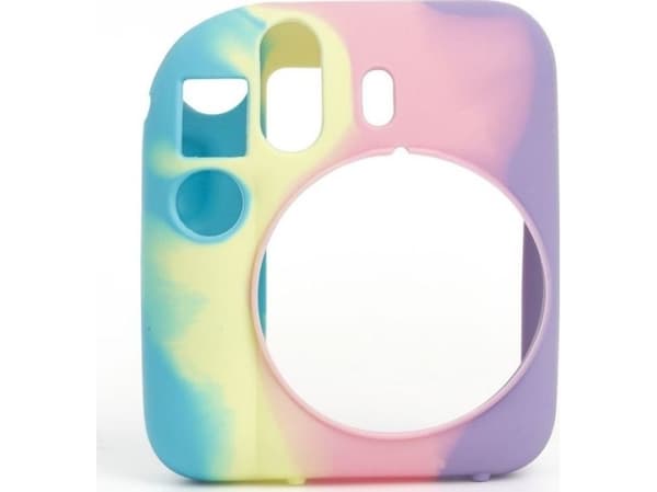 Pokrowiec LoveInstant Futerał Etui Pokrowiec Case Do Fujifilm Fuji Instax Mini 12 / Silikonowy / Tęcza