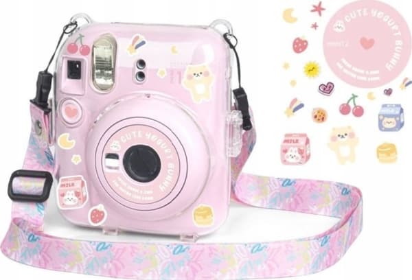 LoveInstant Cover Case Cover For Fujifilm Instax Mini 12 + Stickers / Yoghurt Rabbit