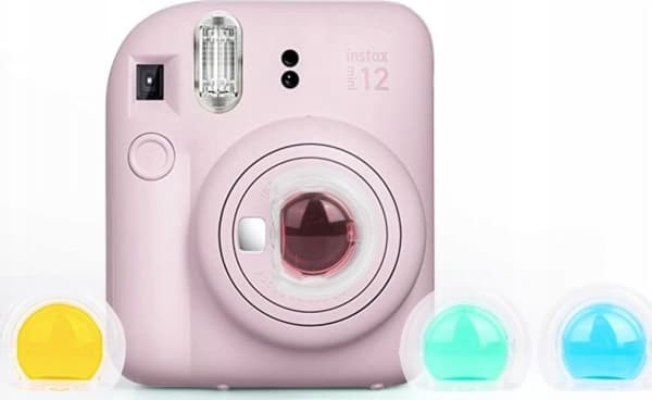 LoveInstant 8in1 tarvikekotelo Fujifilm Instax Mini 12 / vaaleanpunainen