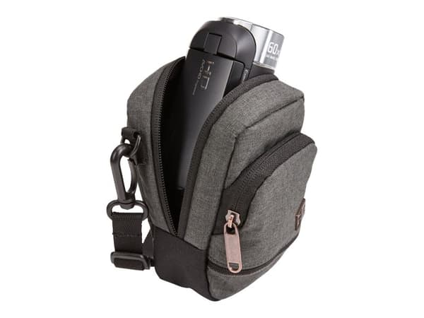 Case Logic Era - Skulderveske for kamera - polyester, melangestoff - grå, svart