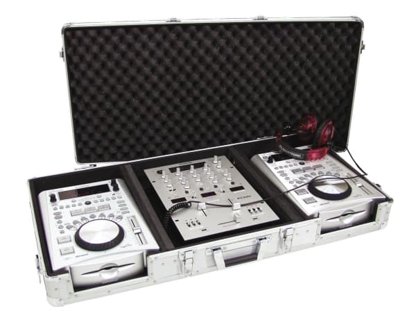 Roadinger 30125345, Hårt fodral, DJ-mixer, Plywood, Svart, Silver, 950 mm, 460 mm