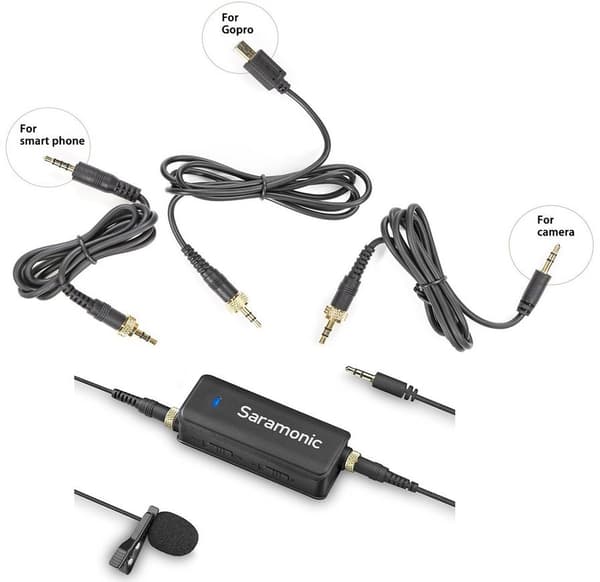 Saramonic microphone + audio mixer LavMic