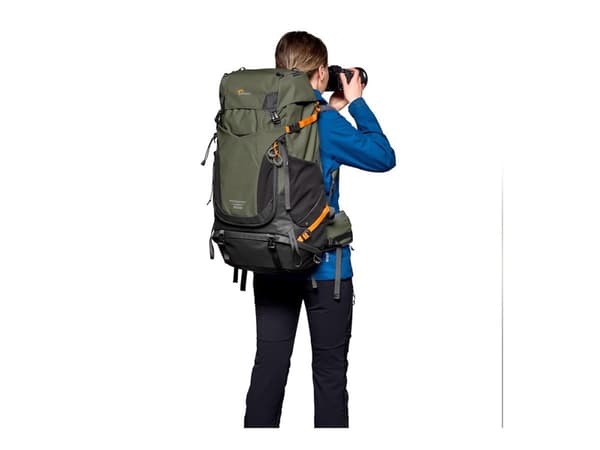 Lowepro Photo Sport PRO 55L AW IV - Ryggsekk S-M for digitalfotokamera med linser - robust - 420D Oxford-nylon, 420D diamond ripstop nylon - mørk grø