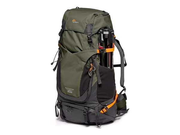 Lowepro Photo Sport PRO 55L AW IV - Ryggsekk S-M for digitalfotokamera med linser - robust - 420D Oxford-nylon, 420D diamond ripstop nylon - mørk grø