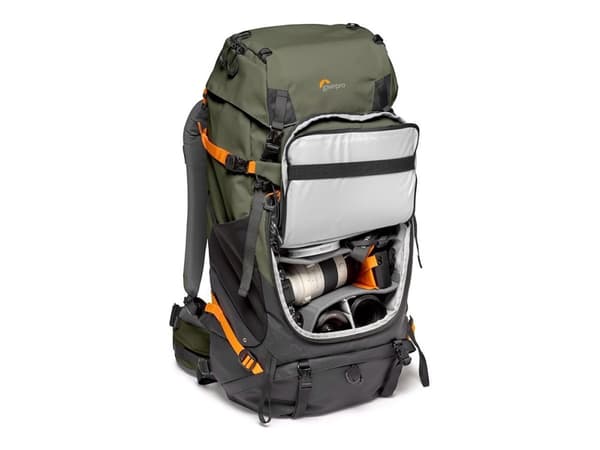 Lowepro Photo Sport PRO 55L AW IV - Ryggsekk M-L for digitalfotokamera med linser - robust - 420D Oxford-nylon, 420D diamond ripstop nylon, carbonate