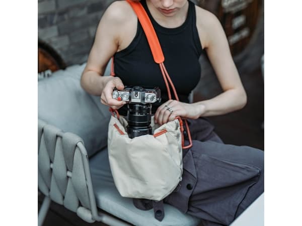 PGYTECH OneGo Drawstring, Damväska, Universal, Axelrem, Elfenben