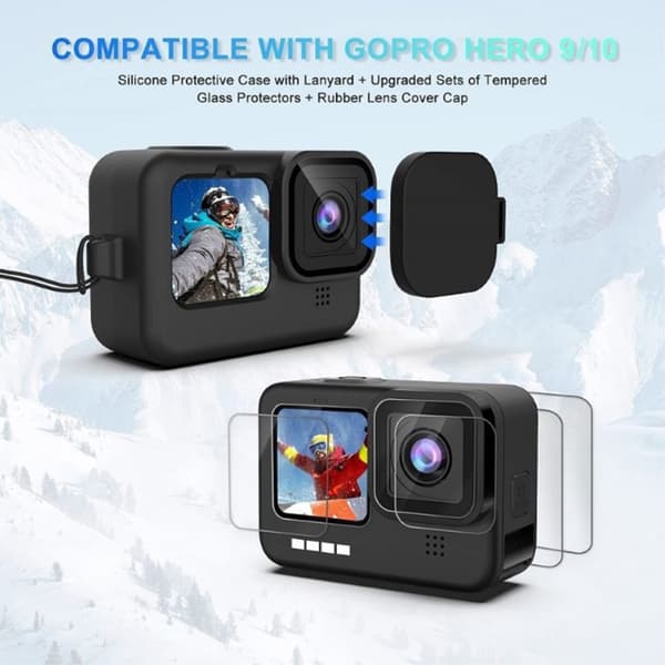 tillbehör för GoPro Hero 12 11 10 9 Många bra grejer