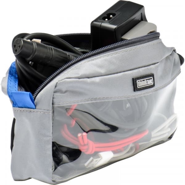 Think Tank Cable Management 10 V2.0 -kabelhanteringslösning, grå/genomskinlig