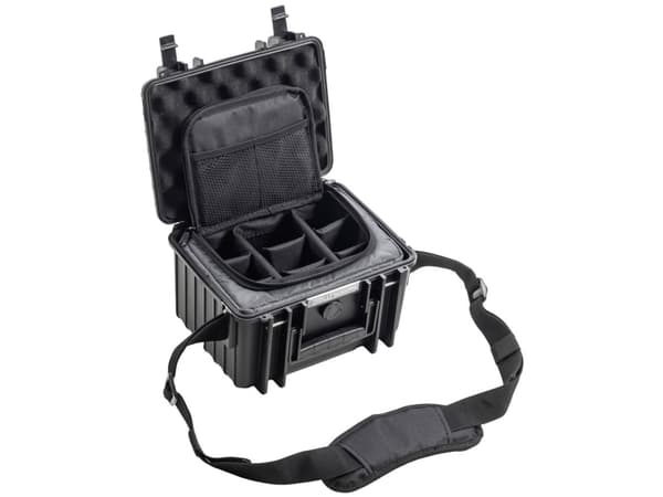 B&W International B&W Outdoor Case Type 2000 schwarz mit Fototasche (PP.66.B.TEX)