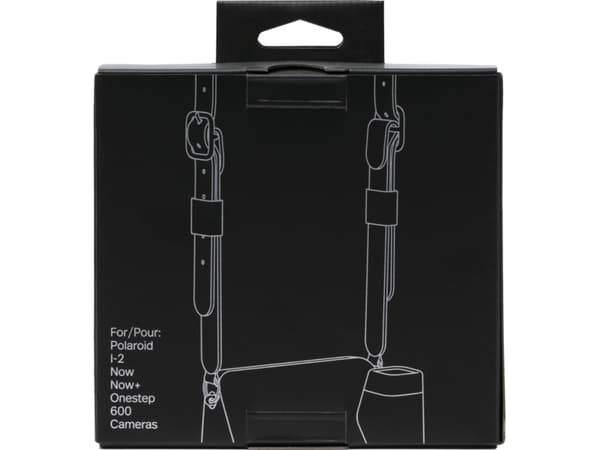 Polaroid Shoulder Strap Premium, Kamera med skrivare, Veganskt läder, Svart, Kina, 40 mm, 145 mm