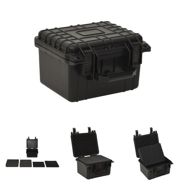 The Living Store transportabel flightcase 27x25x18 cm PP sort -  Kamera – tasker