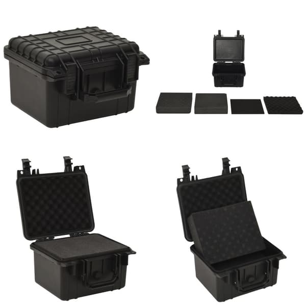 Transportabel flightcase 27x25x18 cm PP sort - Flightcase - Flightcases - Home & Living