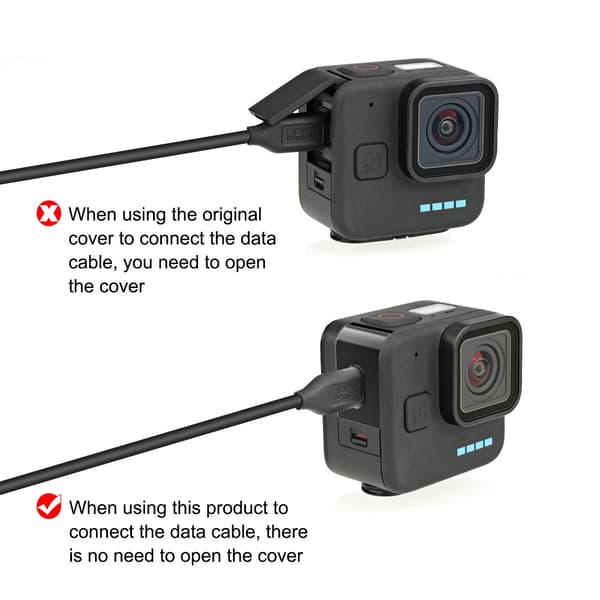 INF Sidecover af aluminium Støvtæt låg til Go Pro Hero 11 Mini