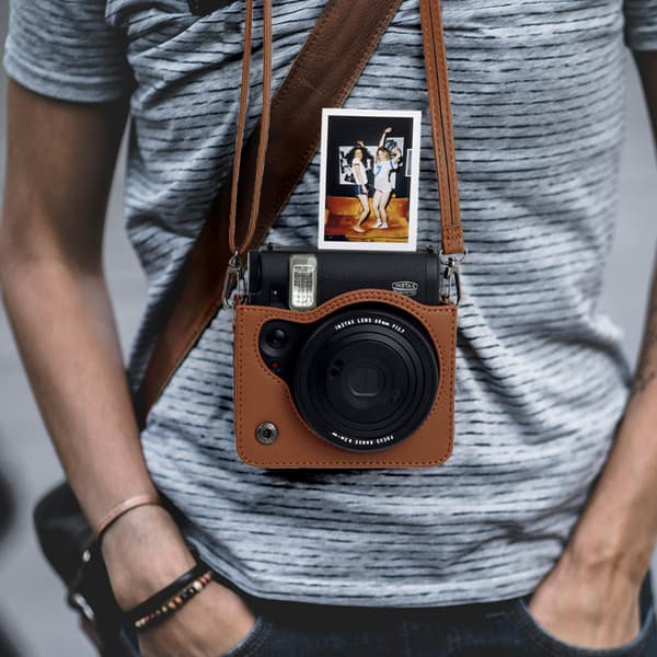 INF Vintage PU -nahkainen kamerakassi Mini 99:lle