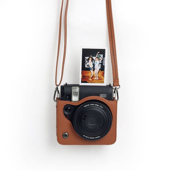 INF Vintage PU -nahkainen kamerakassi Mini 99:lle