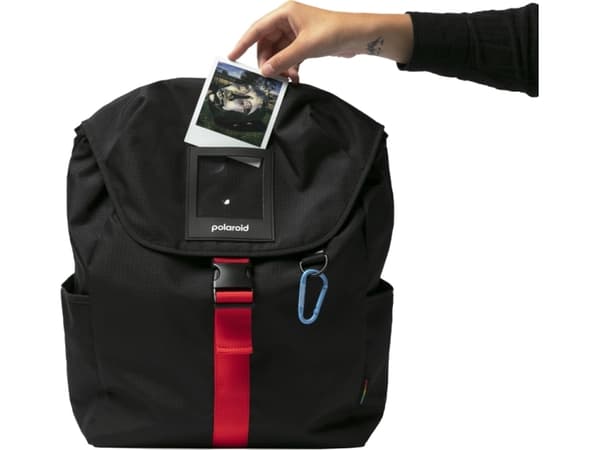 Polaroid Ripstop Backpack Black/Multi, Backpack, Polaroid, Shoulder strap, Black, Multicolour