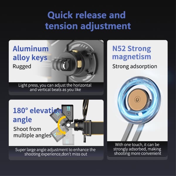 POV Photography Magnetisk Quick Release Vest-stil brystremsspænde